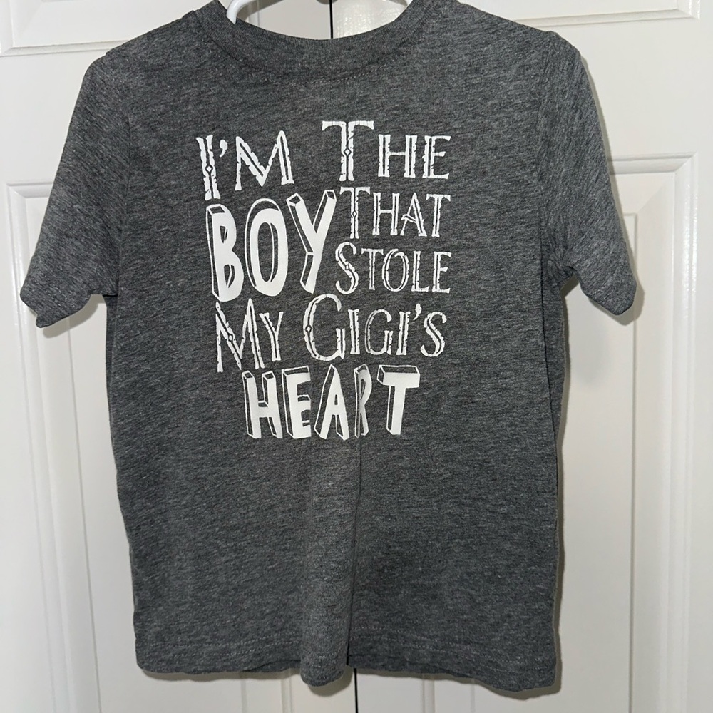 Rabbit Skins Charcoal Kids Tee with Fun Graphic